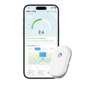 SiBio KS1 Continuous Ketone Monitoring System providing real-time ketone levels