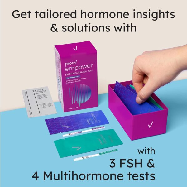 Proov Empower Menopause Test Kit – Measure Your E1G, PdG, FSH and LH Levels - Image 2