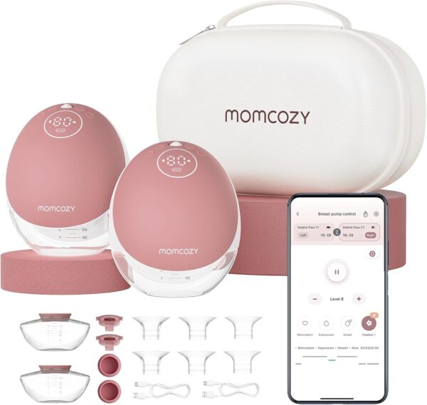 Momcozy M9 Hands-Free Breast Pump (2 colours) - Image 3